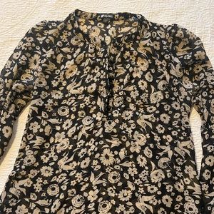 Lily White sheer long sleeve blouse